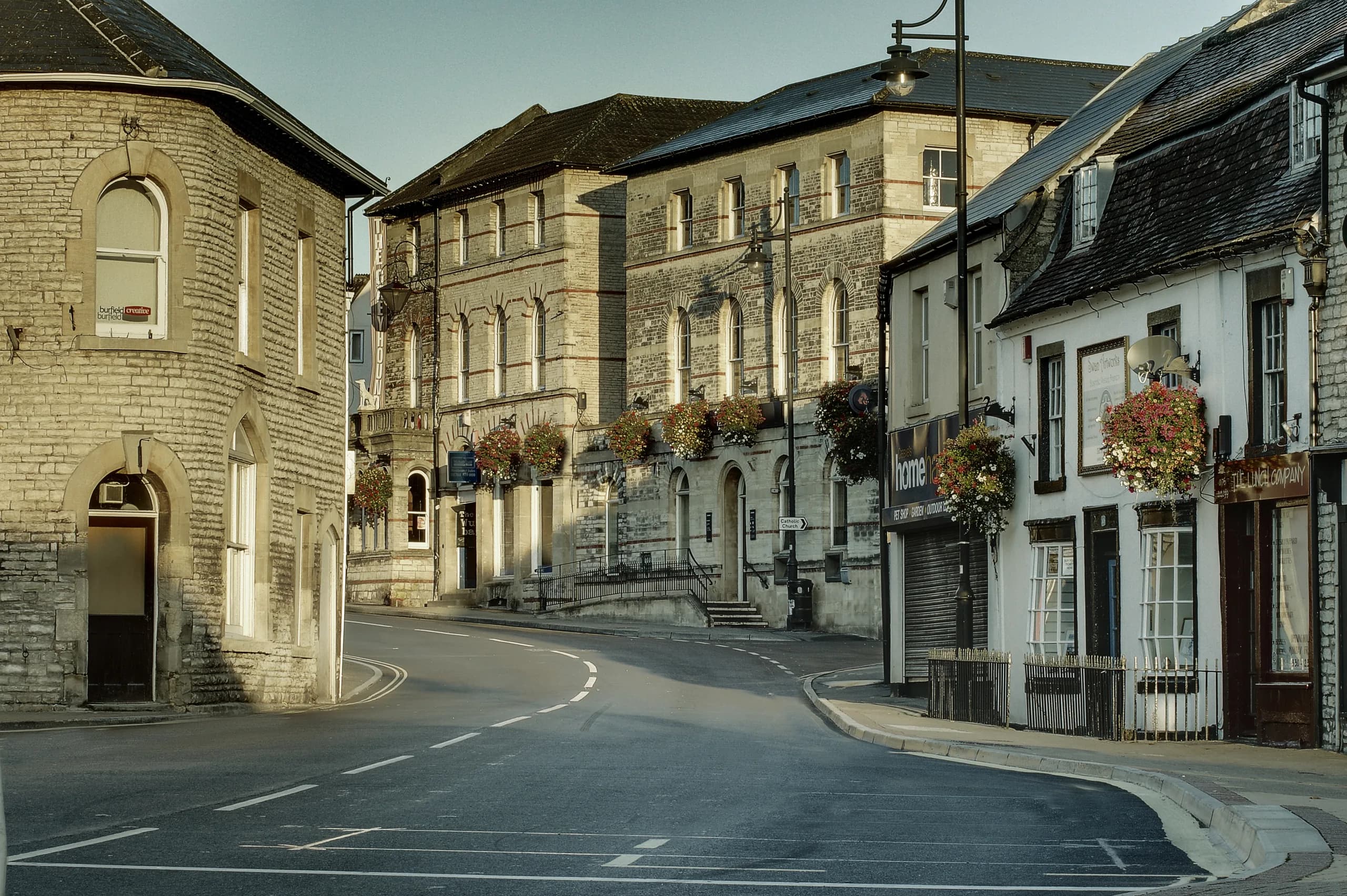 The High Street in Midsomer Norton