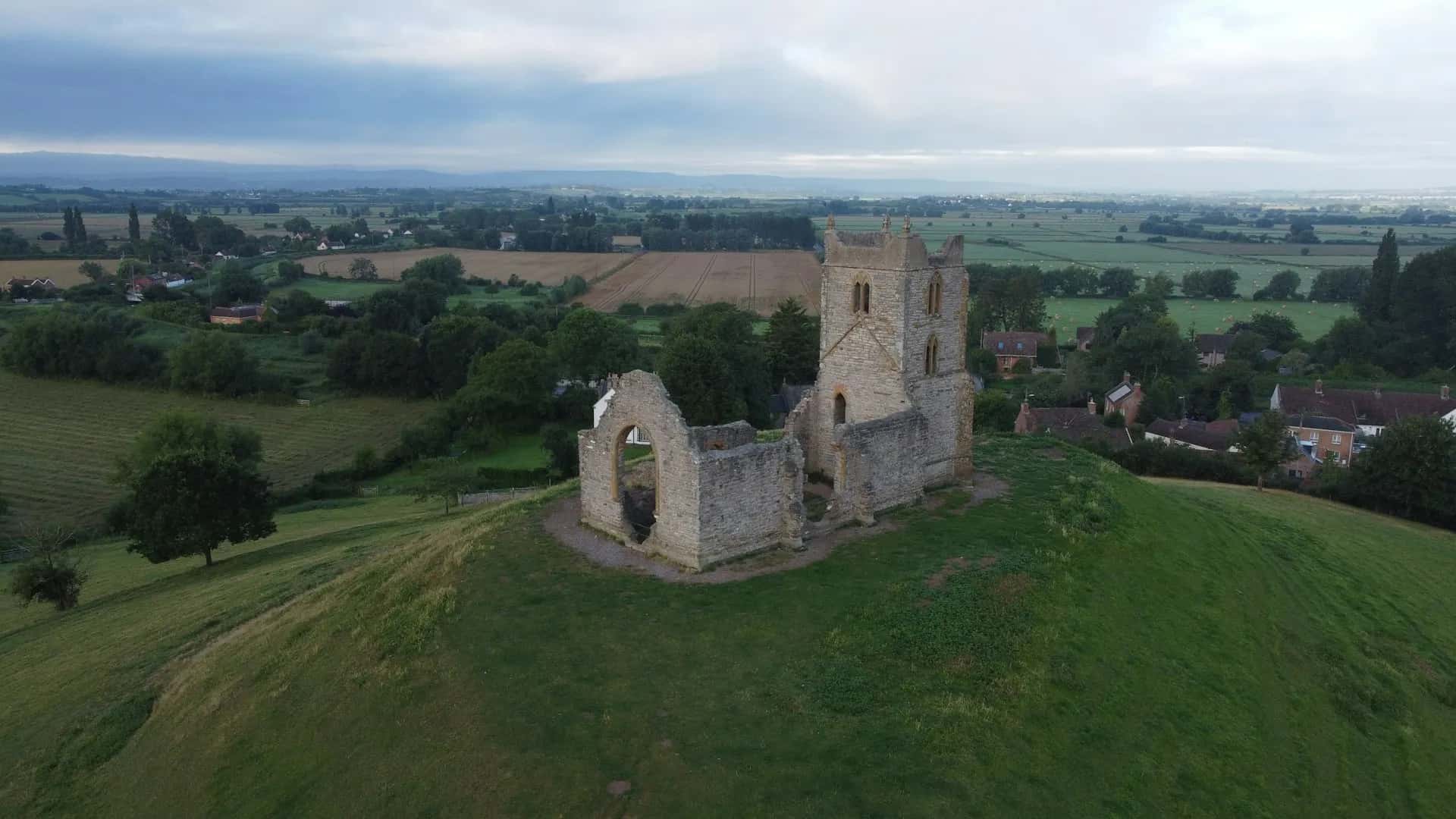The Somerset Levels near Langport and Somerton